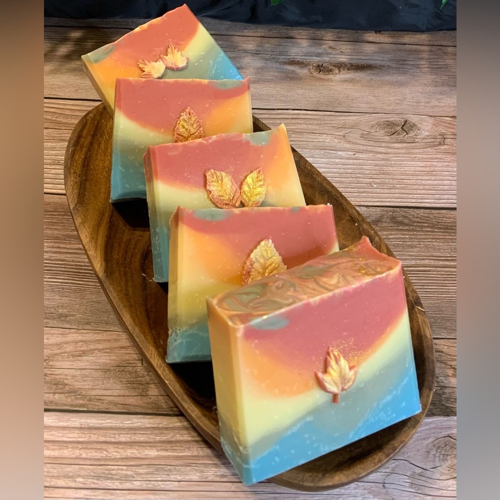 Hand Crafted Artisan Soap in Rich Colors Perfect for Thanksgiving and Beyond - Picture 8 of 9